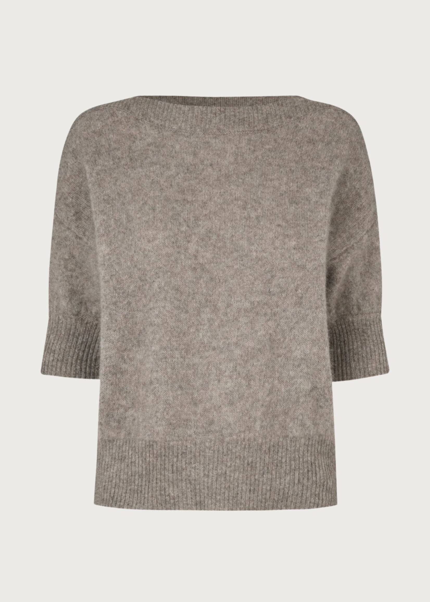 Six Ames Moi Short Sleeve, Warm Grey Beige