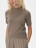 Six Ames Remie Cashmere Knit, Taupe Melange