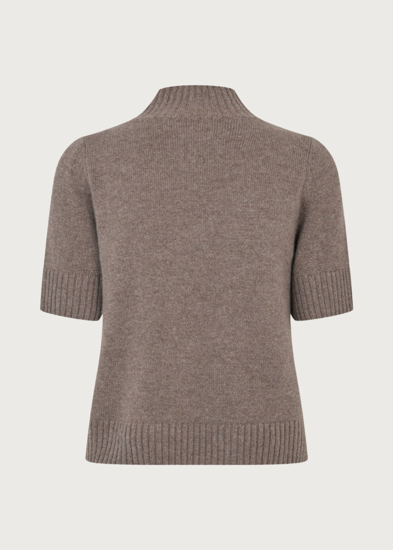 Six Ames Remie Cashmere Knit, Taupe Melange