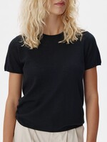 Six Ames Antonia Cashmere Tee, Black