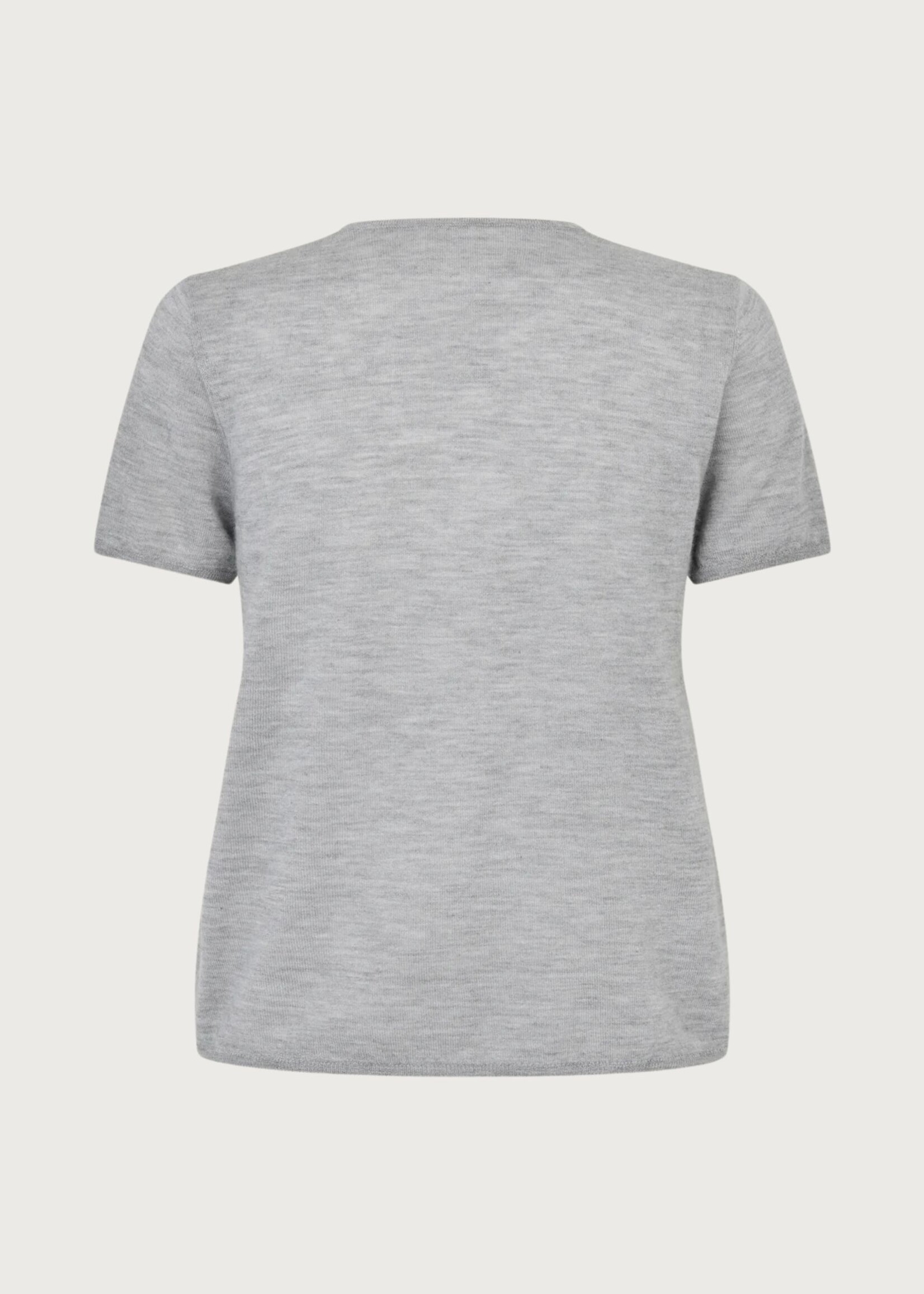 Six Ames Antonia Cashmere Tee, Ashwood Grey