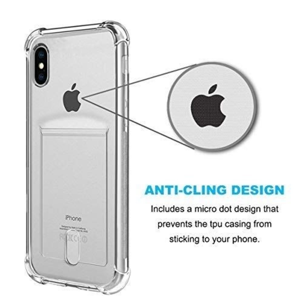 ShieldCase ShieldCase Coque antichoc avec fente carte pour iPhone X / Xs (transparent) ShieldCase ShieldCase Coque antichoc avec fente carte pour iPhone X / Xs (transparent)