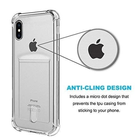 ShieldCase ShieldCase Coque antichoc avec fente carte pour iPhone X / Xs (transparent) ShieldCase ShieldCase Coque antichoc avec fente carte pour iPhone X / Xs (transparent)