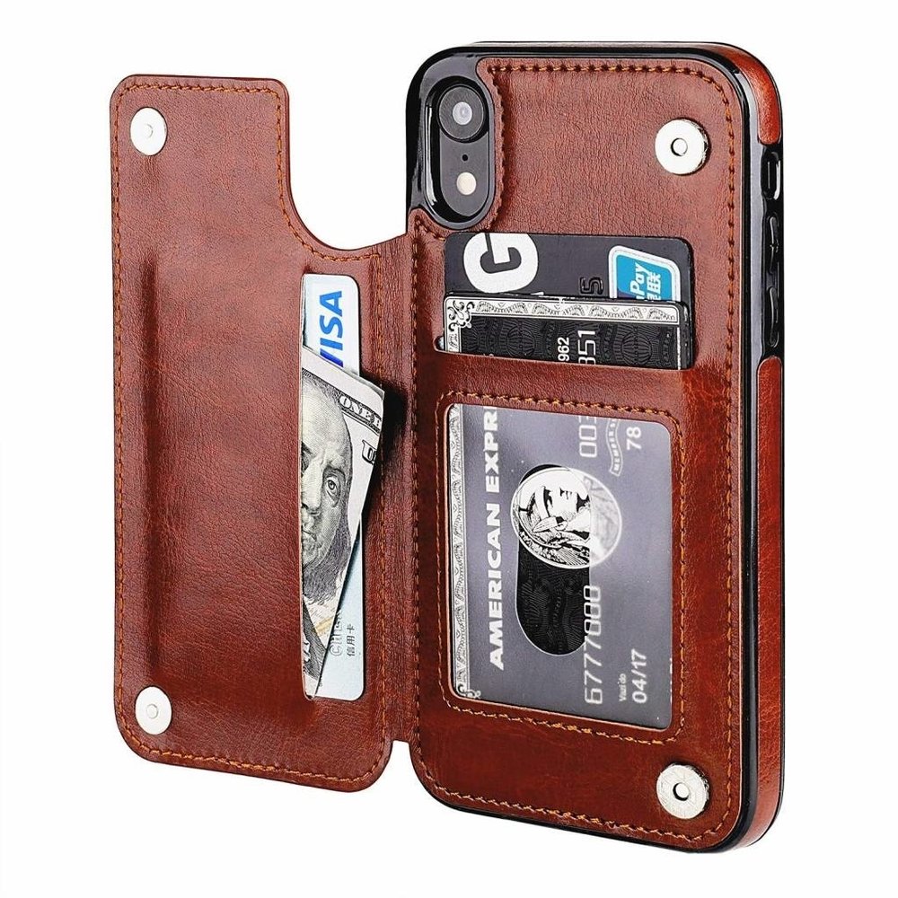 ShieldCase ShieldCase Étui portefeuille iPhone Xr (marron) ShieldCase ShieldCase Étui portefeuille iPhone Xr (marron)