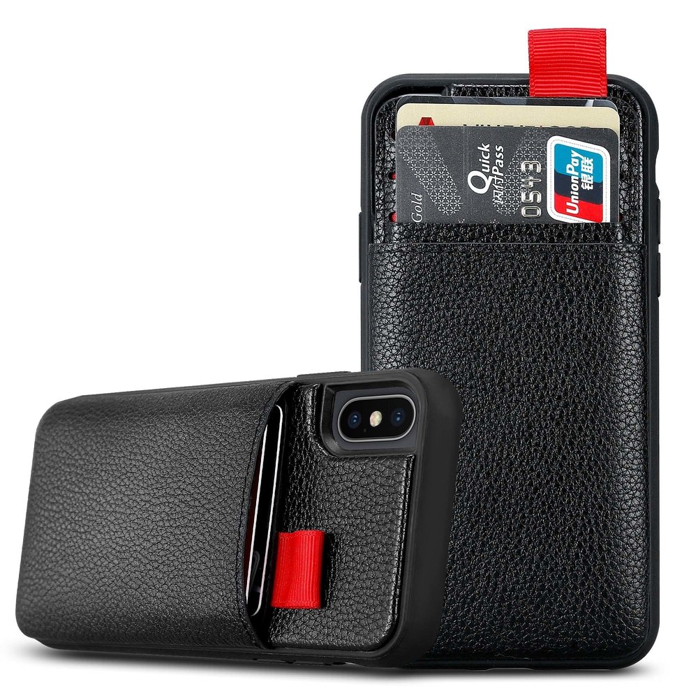 ShieldCase ShieldCase Étui cuir fente carte iPhone X / Xs ShieldCase ShieldCase Étui cuir fente carte iPhone X / Xs