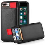 ShieldCase Étui cuir fente carte iPhone 7 Plus / 8 Plus