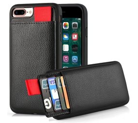 ShieldCase Étui cuir fente carte iPhone 7 Plus / 8 Plus
