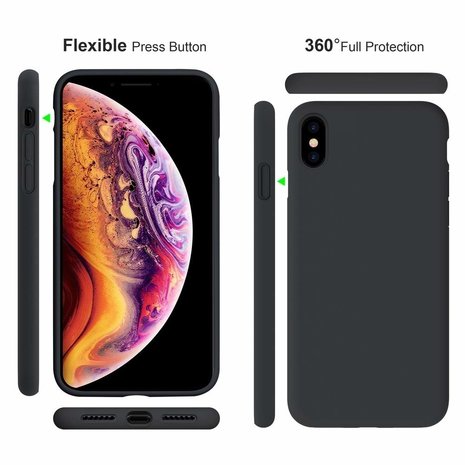 ShieldCase ShieldCase Coque silicone iPhone X/Xs (noir) ShieldCase ShieldCase Coque silicone iPhone X/Xs (noir)