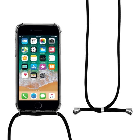 ShieldCase ShieldCase Coque antichoc avec cordon iPhone 7 / iPhone 8 (transparent/noir) ShieldCase ShieldCase Coque antichoc avec cordon iPhone 7 / iPhone 8 (transparent/noir)