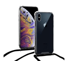 ShieldCase Coque antichoc avec cordon iPhone Xs Max (transparent/noir)