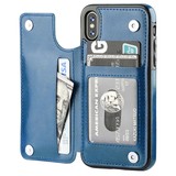 ShieldCase Étui portefeuille iPhone X / Xs (bleu) ShieldCase Étui portefeuille iPhone X / Xs (bleu)