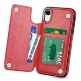 ShieldCase Étui portefeuille iPhone XR (rouge)