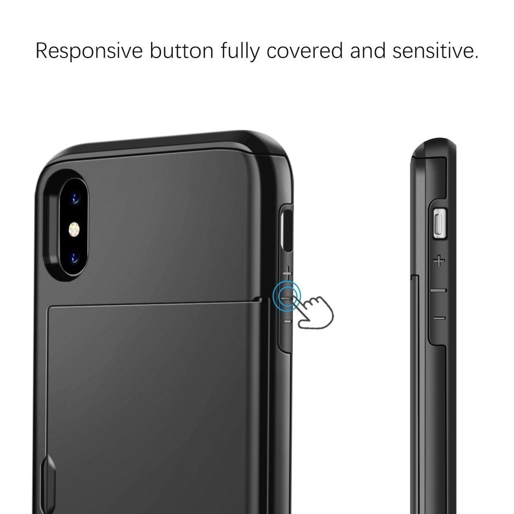 ShieldCase ShieldCase Coque cartes slide iPhone X / Xs (noir) ShieldCase ShieldCase Coque cartes slide iPhone X / Xs (noir)