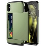 ShieldCase Coque cartes slide iPhone X / Xs (vert) ShieldCase Coque cartes slide iPhone X / Xs (vert)