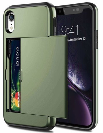 ShieldCase ShieldCase Coque cartes slide iPhone Xr (vert) ShieldCase ShieldCase Coque cartes slide iPhone Xr (vert)