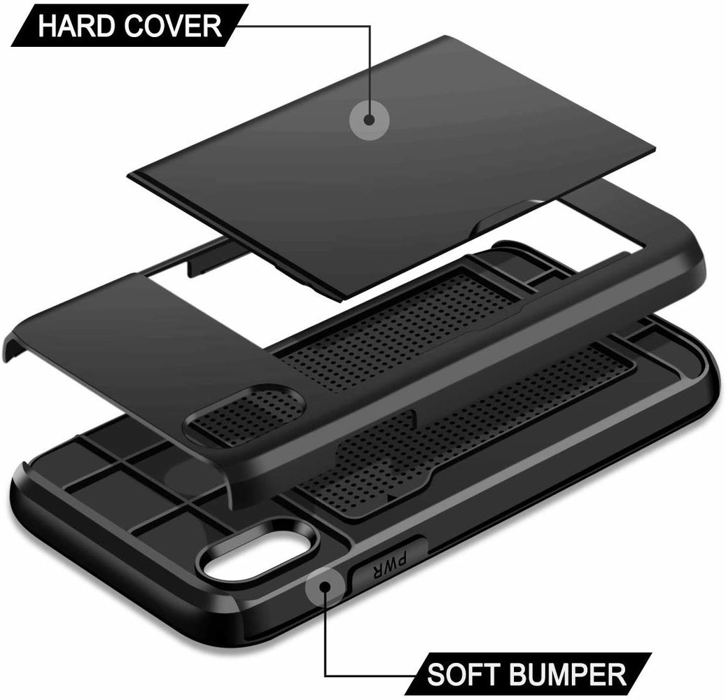 ShieldCase ShieldCase Coque cartes Slider iPhone Xr (noir) ShieldCase ShieldCase Coque cartes Slider iPhone Xr (noir)