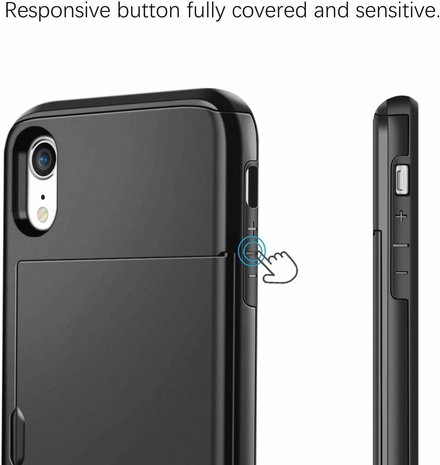 ShieldCase ShieldCase Coque cartes Slider iPhone Xr (noir) ShieldCase ShieldCase Coque cartes Slider iPhone Xr (noir)