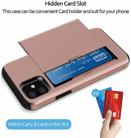 ShieldCase ShieldCase Coque cartes Slider iPhone 11 (rose) ShieldCase ShieldCase Coque cartes Slider iPhone 11 (rose)