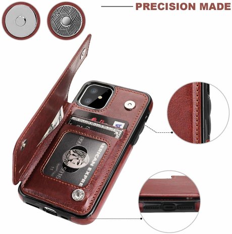 ShieldCase ShieldCase Étui portefeuille iPhone 11 (marron) ShieldCase ShieldCase Étui portefeuille iPhone 11 (marron)