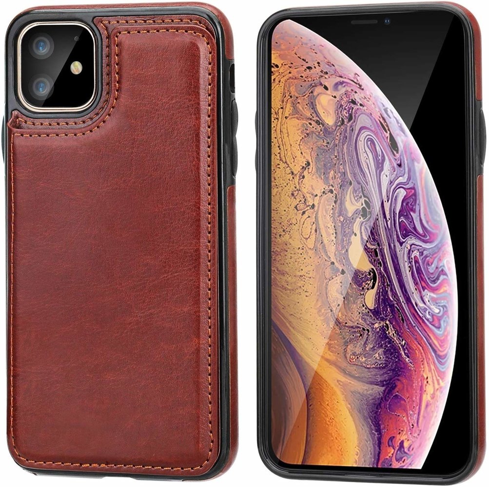 ShieldCase ShieldCase Étui portefeuille iPhone 11 (marron) ShieldCase ShieldCase Étui portefeuille iPhone 11 (marron)