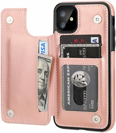ShieldCase ShieldCase Étui portefeuille iPhone 11 (rose) ShieldCase ShieldCase Étui portefeuille iPhone 11 (rose)