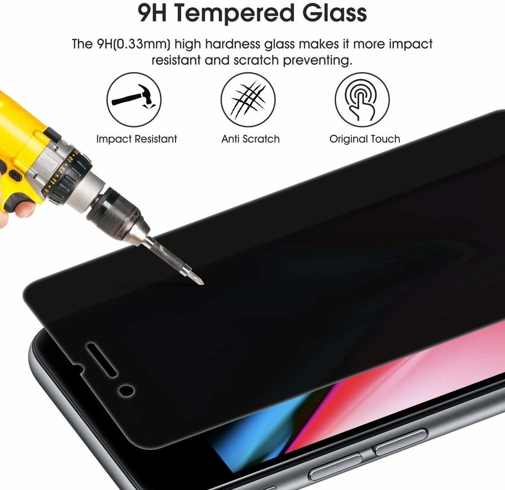 ShieldCase ShieldCase Protecteur d'écran en verre trempé de confidentialité iPhone 7/8 Plus ShieldCase ShieldCase Protecteur d'écran en verre trempé de confidentialité iPhone 7/8 Plus