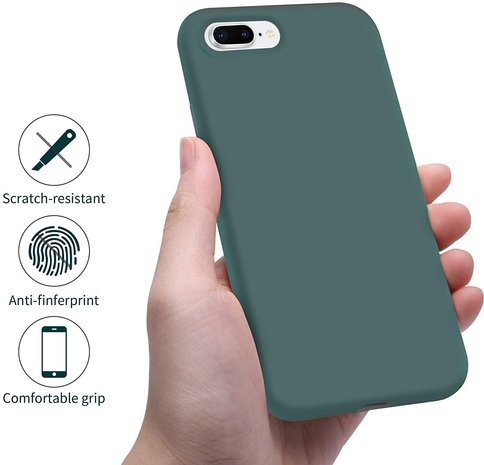 ShieldCase ShieldCase Coque silicone iPhone 7 Plus / iPhone 8 Plus (vert foncé)