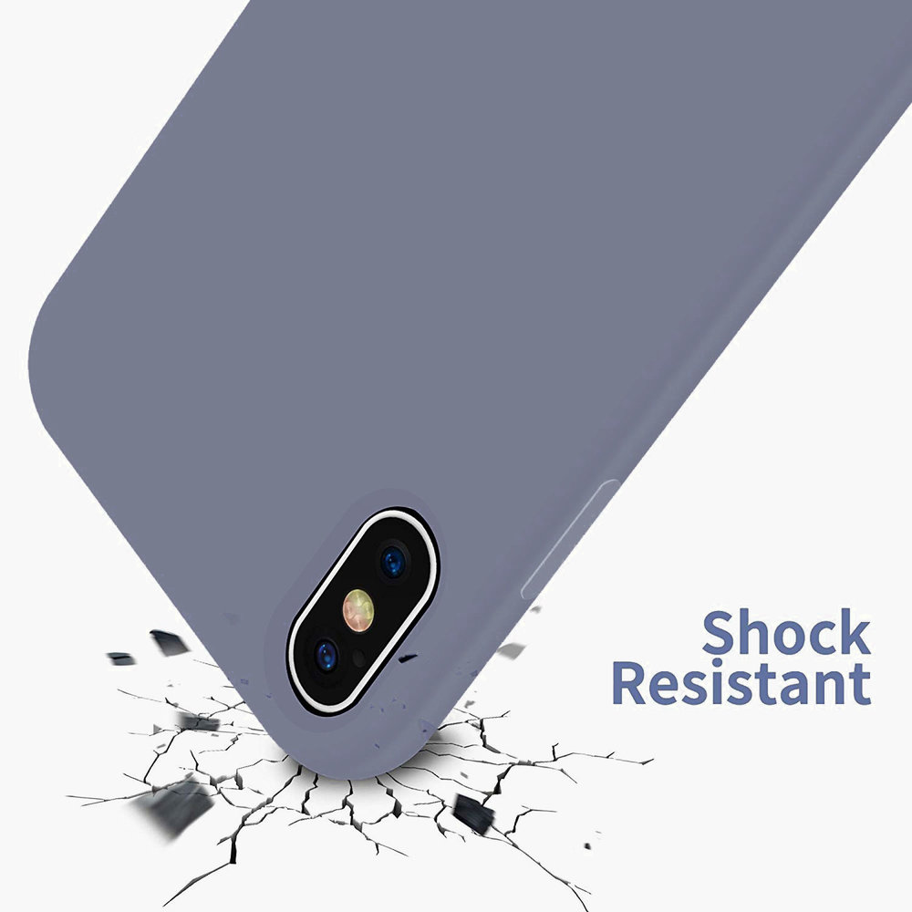 ShieldCase ShieldCase Coque silicone iPhone X / Xs (gris lavande)