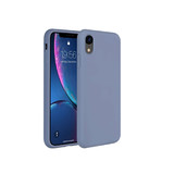 ShieldCase Coque silicone iPhone Xr (gris lavande)