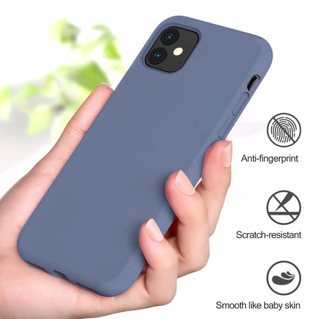 ShieldCase ShieldCase Coque silicone iPhone 11 (gris lavande)