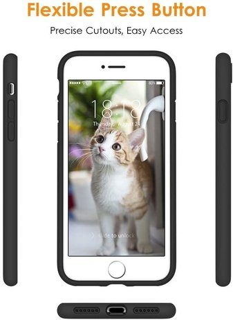 ShieldCase ShieldCase Coque silicone avec protection caméra iPhone 7/8 (noir) ShieldCase ShieldCase Coque silicone avec protection caméra iPhone 7/8 (noir)