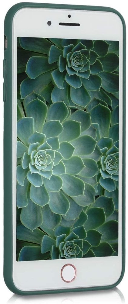 ShieldCase ShieldCase Coque silicone avec protection caméra iPhone 7 Plus / 8 Plus (vert foncé)