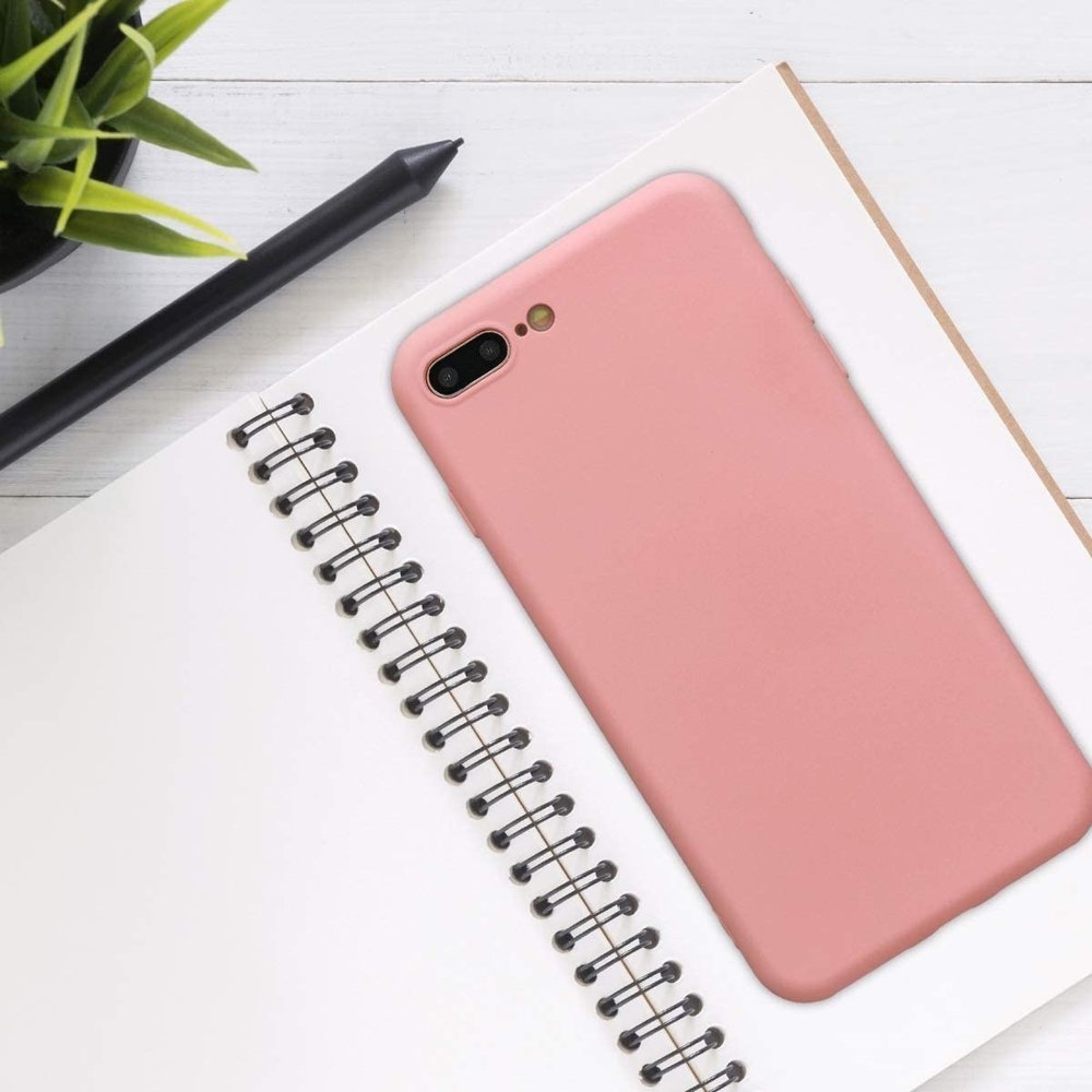 ShieldCase ShieldCase Coque silicone avec protection caméra iPhone 7 Plus / 8 Plus (rose)