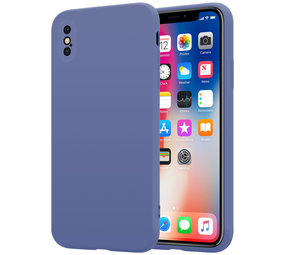ShieldCase Coque silicone avec protection caméra iPhone X / Xs (gris lavande)
