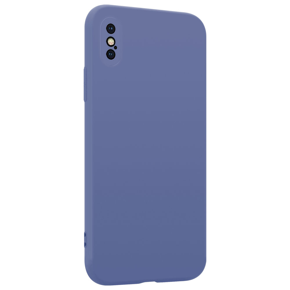 ShieldCase ShieldCase Coque silicone avec protection caméra iPhone X / Xs (gris lavande)