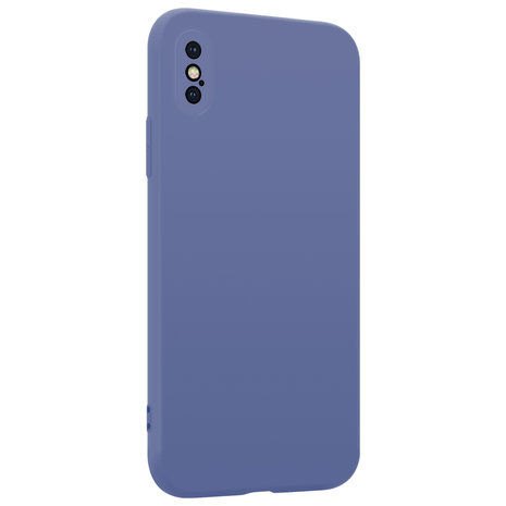 ShieldCase ShieldCase Coque silicone avec protection caméra iPhone X / Xs (gris lavande)