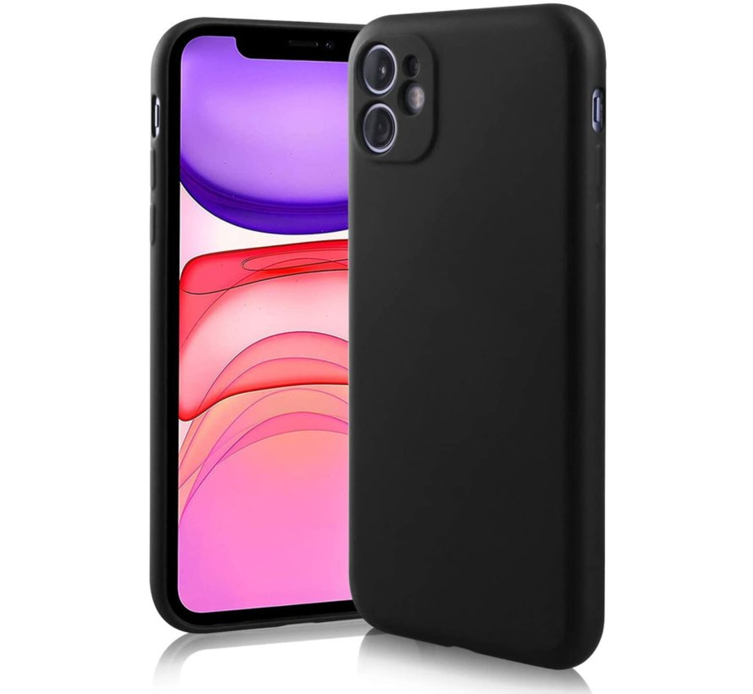 Coque silicone avec protection caméra iPhone 11 (noir) 