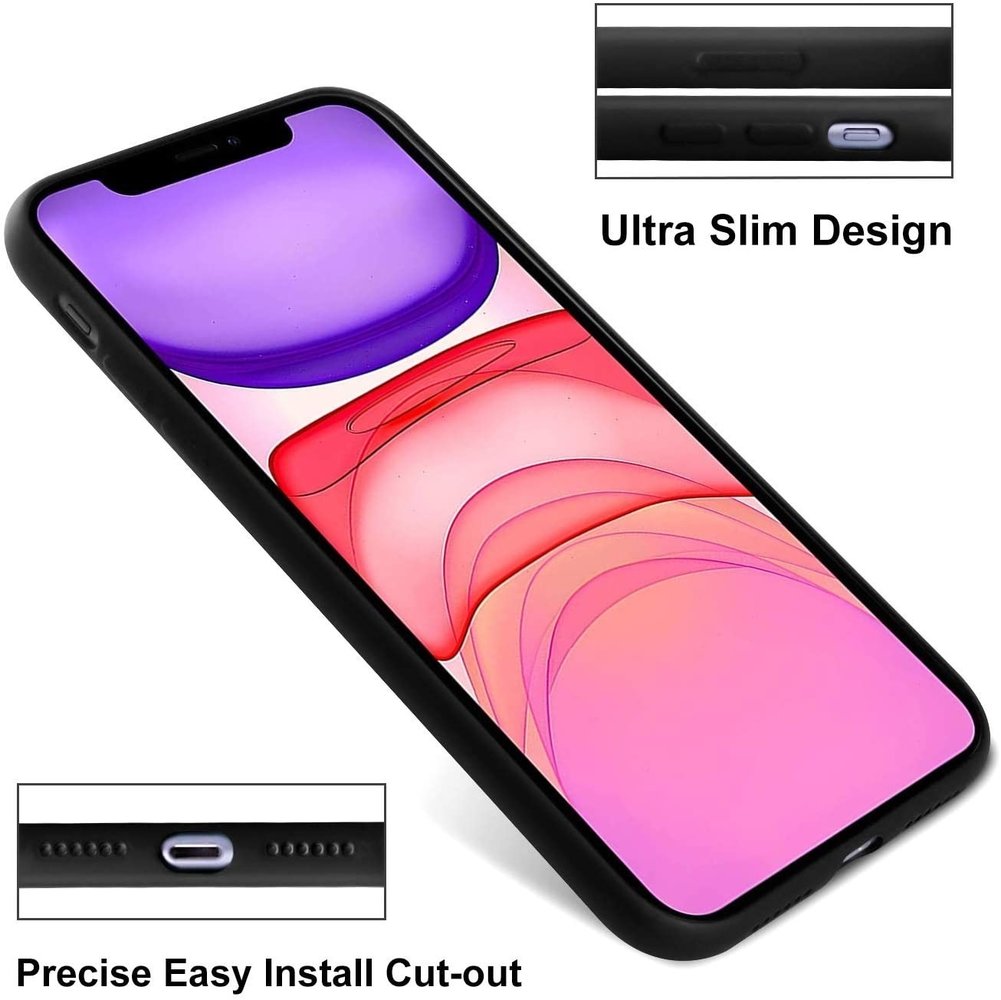 ShieldCase ShieldCase Coque silicone avec protection caméra iPhone 11 (noir)