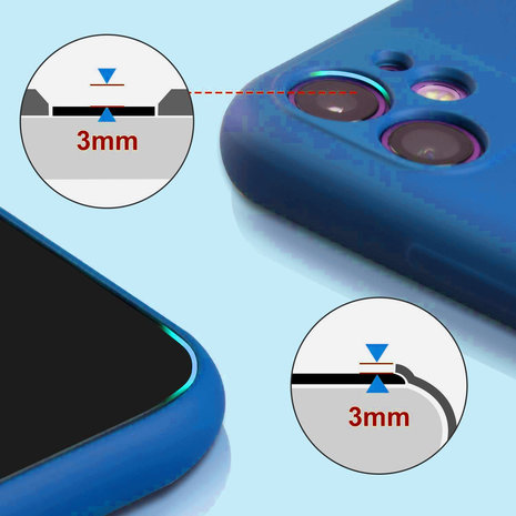 ShieldCase ShieldCase Coque silicone avec protection caméra iPhone 11 (bleu)