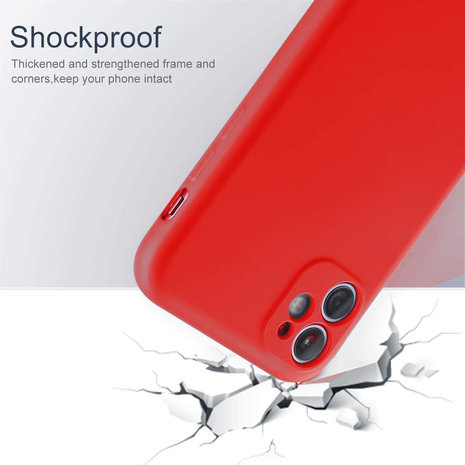 ShieldCase ShieldCase Coque silicone avec Protection Caméra iPhone 11 (rouge)