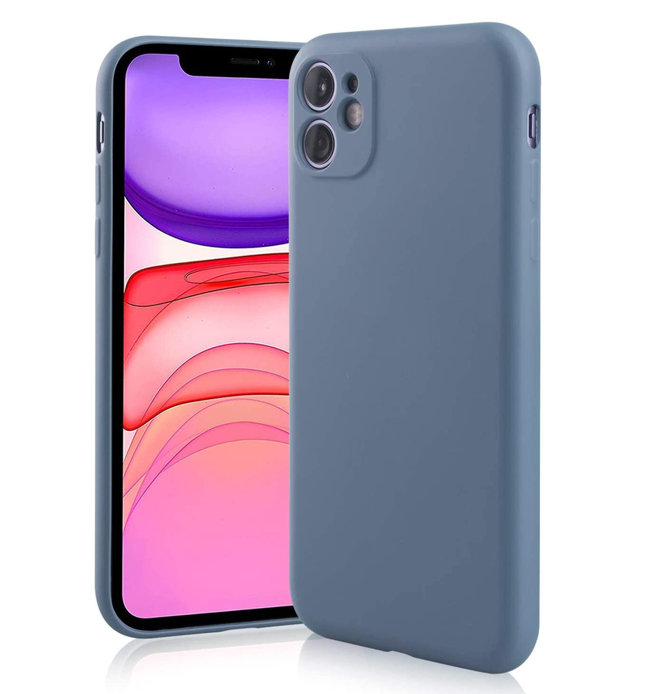 ShieldCase ShieldCase Coque silicone avec protection caméra iPhone 11 (gris lavande)