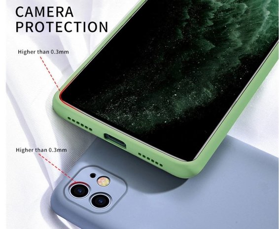 ShieldCase ShieldCase Coque silicone avec protection caméra iPhone 11 Pro Max (vert clair)