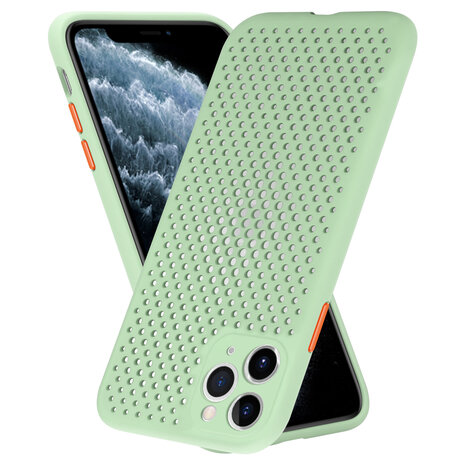 ShieldCase ShieldCase Coque silicone avec trous pour iPhone 11 Pro (vert clair)