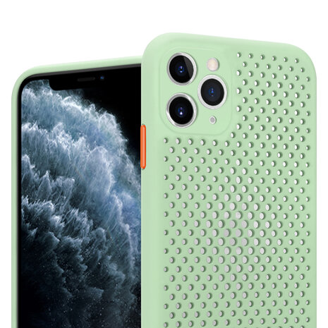 ShieldCase ShieldCase Coque silicone avec trous pour iPhone 11 Pro (vert clair)