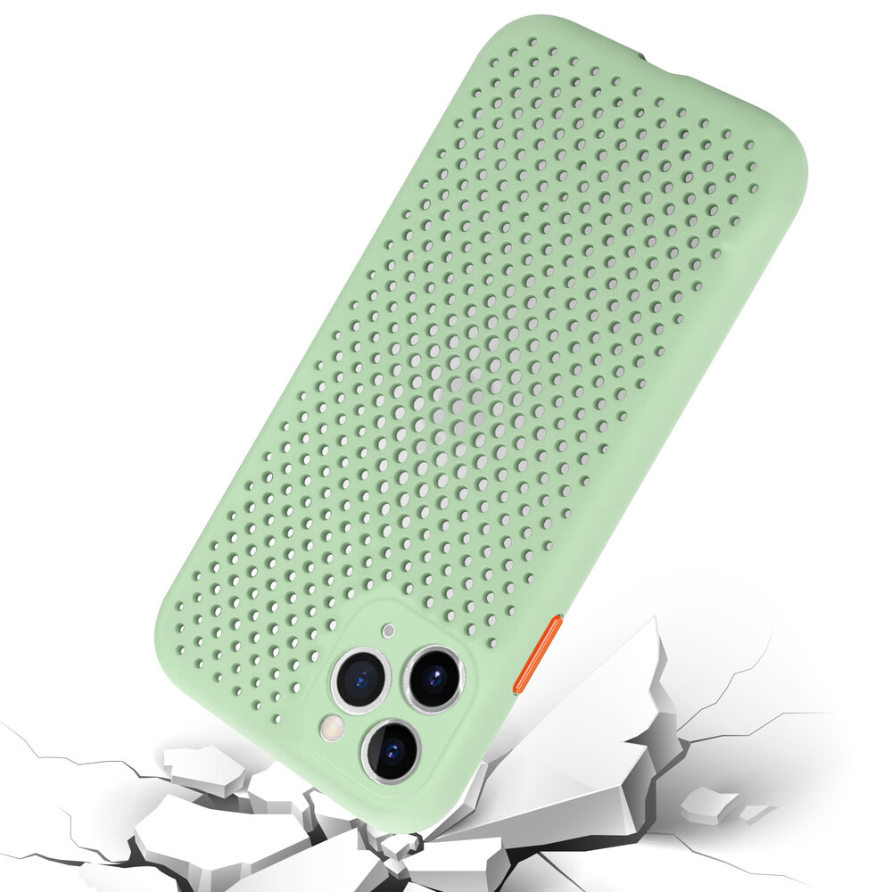ShieldCase ShieldCase Coque silicone avec trous pour iPhone 11 Pro (vert clair)