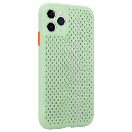 ShieldCase ShieldCase Coque silicone avec trous pour iPhone 11 Pro (vert clair)