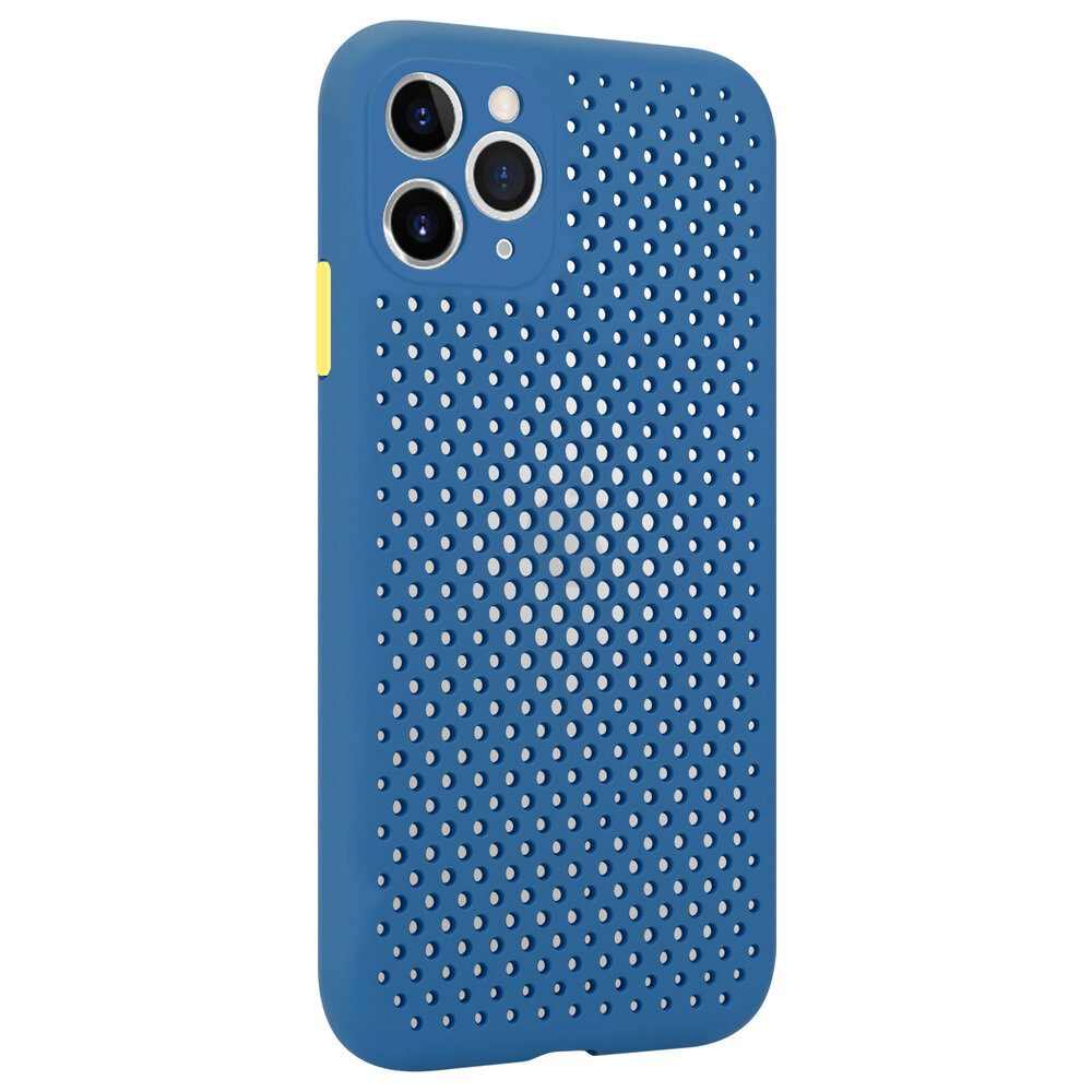ShieldCase ShieldCase Coque silicone avec trous pour iPhone 11 Pro (bleu foncé)