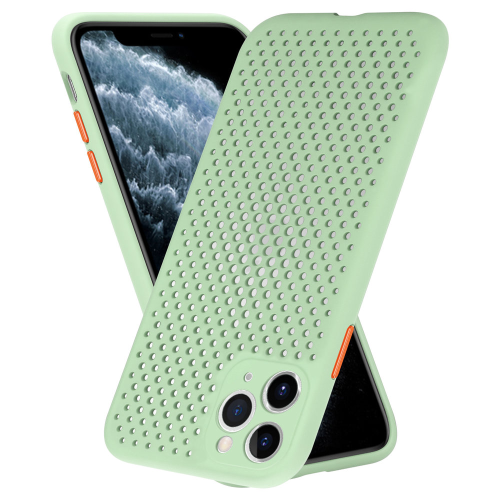 ShieldCase ShieldCase Coque silicone avec trous pour iPhone 11 Pro Max (vert clair)