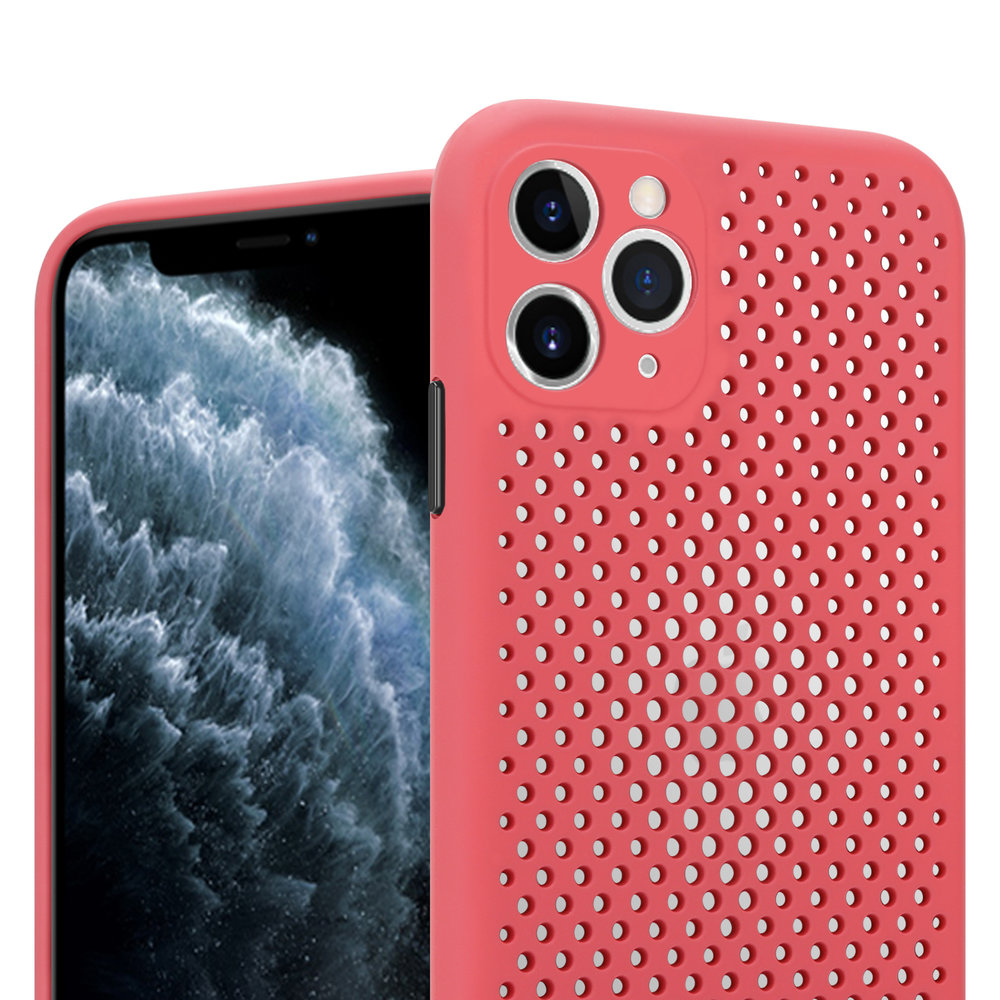ShieldCase ShieldCase Coque silicone avec trous pour iPhone 11 Pro Max (rouge)