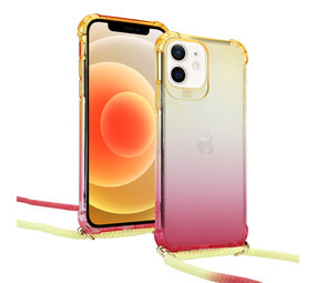 ShieldCase Coque antichoc avec cordon iPhone 11 (jaune/rose)